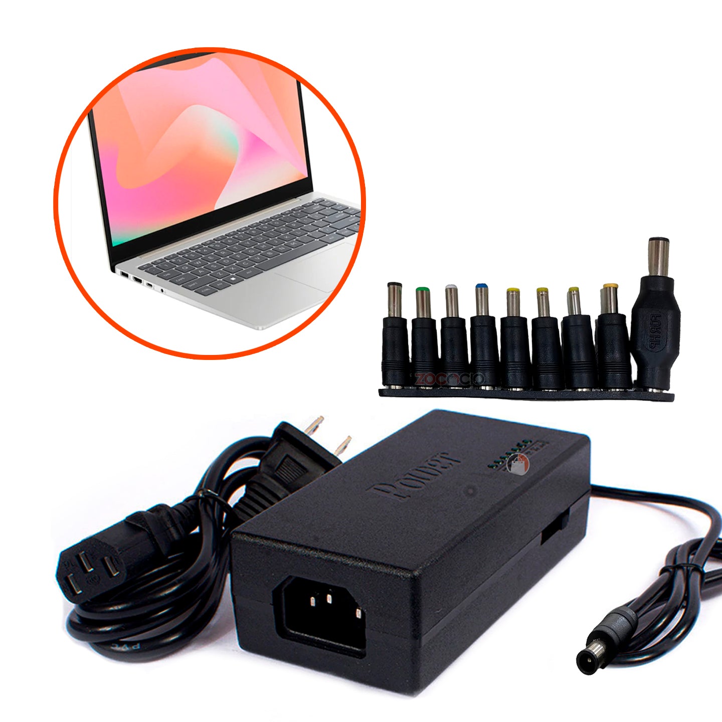 Cargador Universal Para Computador Portatil 10 Puntas