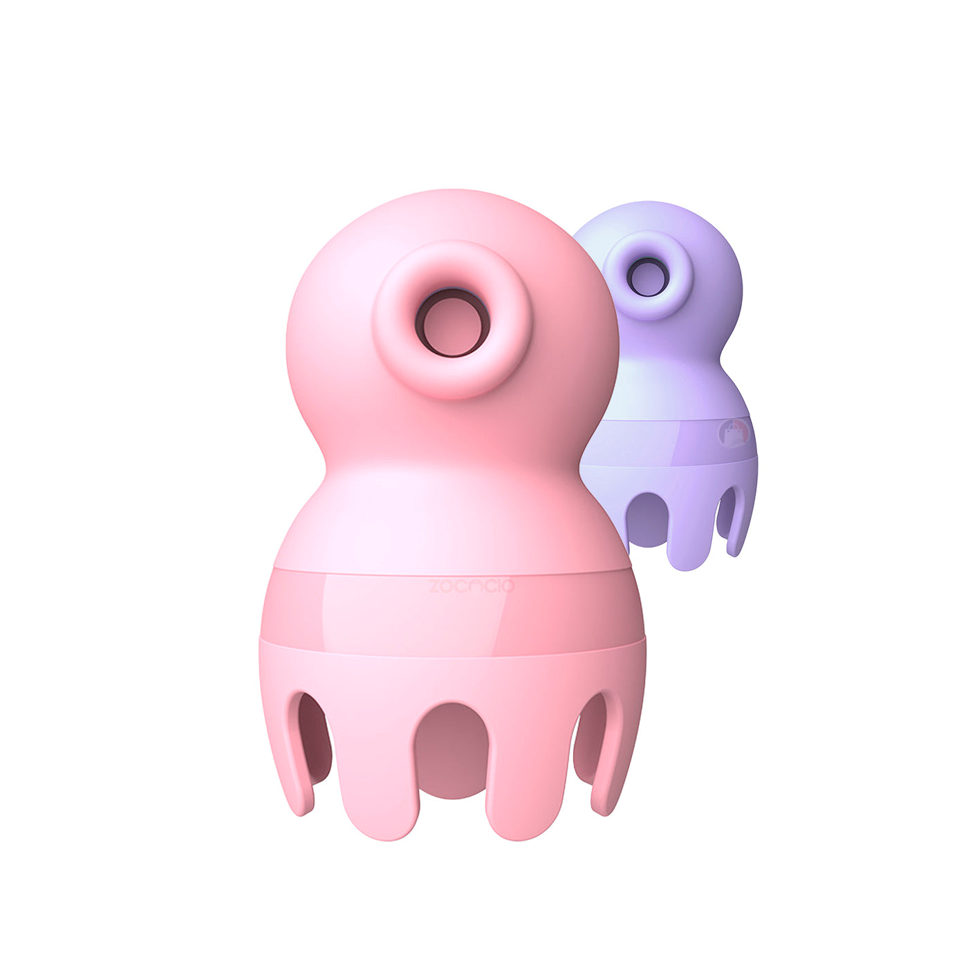 Pulpo Vibrador 2 En 1 Succión Y Lamido Juguete Masturbador Pastel