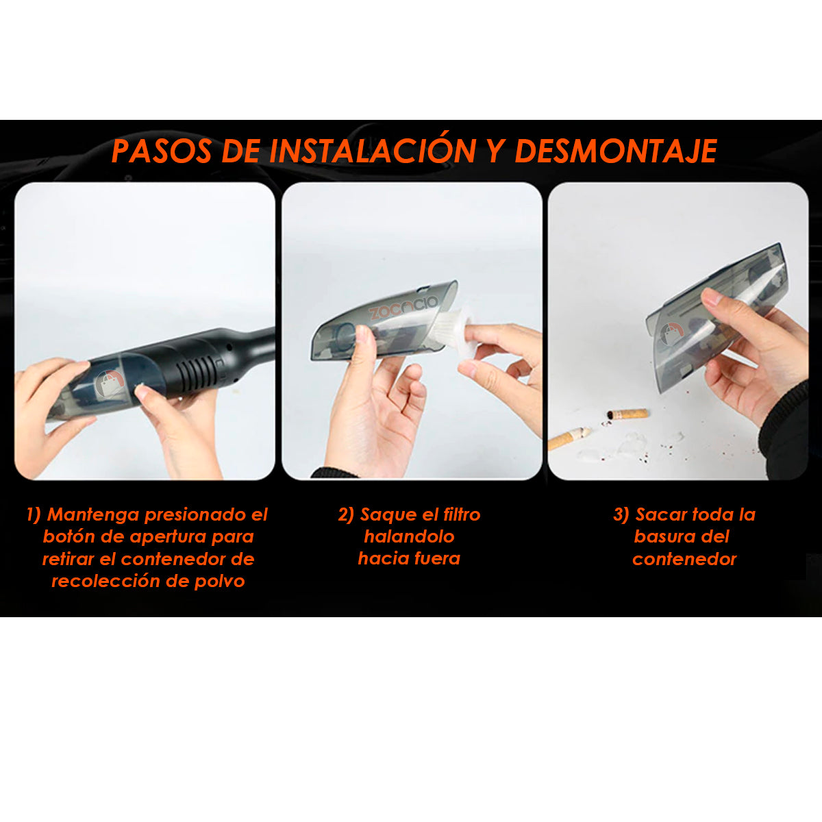 Aspiradora Portátil Inalámbrica De Mano Recargable
