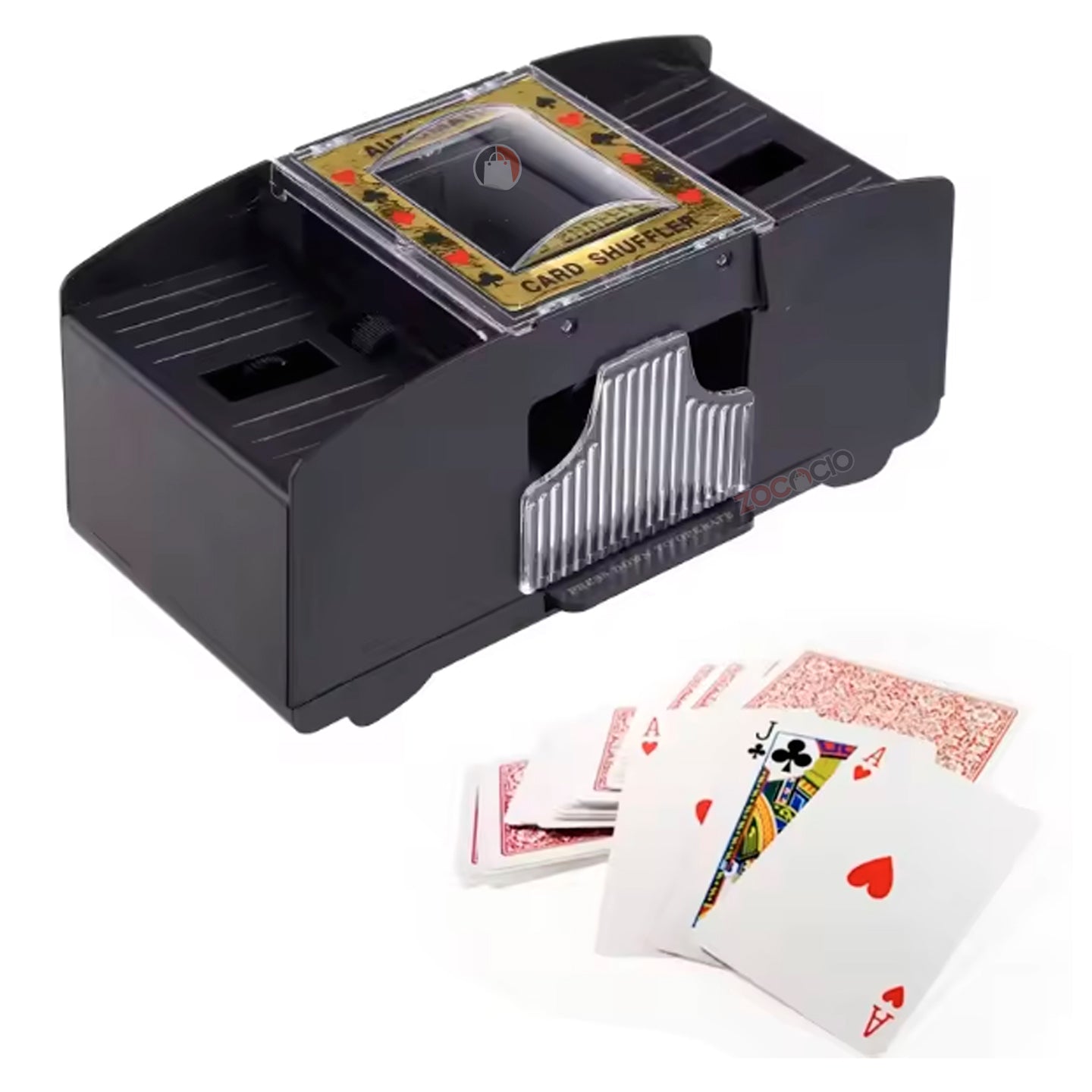Mezclador De Cartas Automático 2 Mazos Barajador De Poker