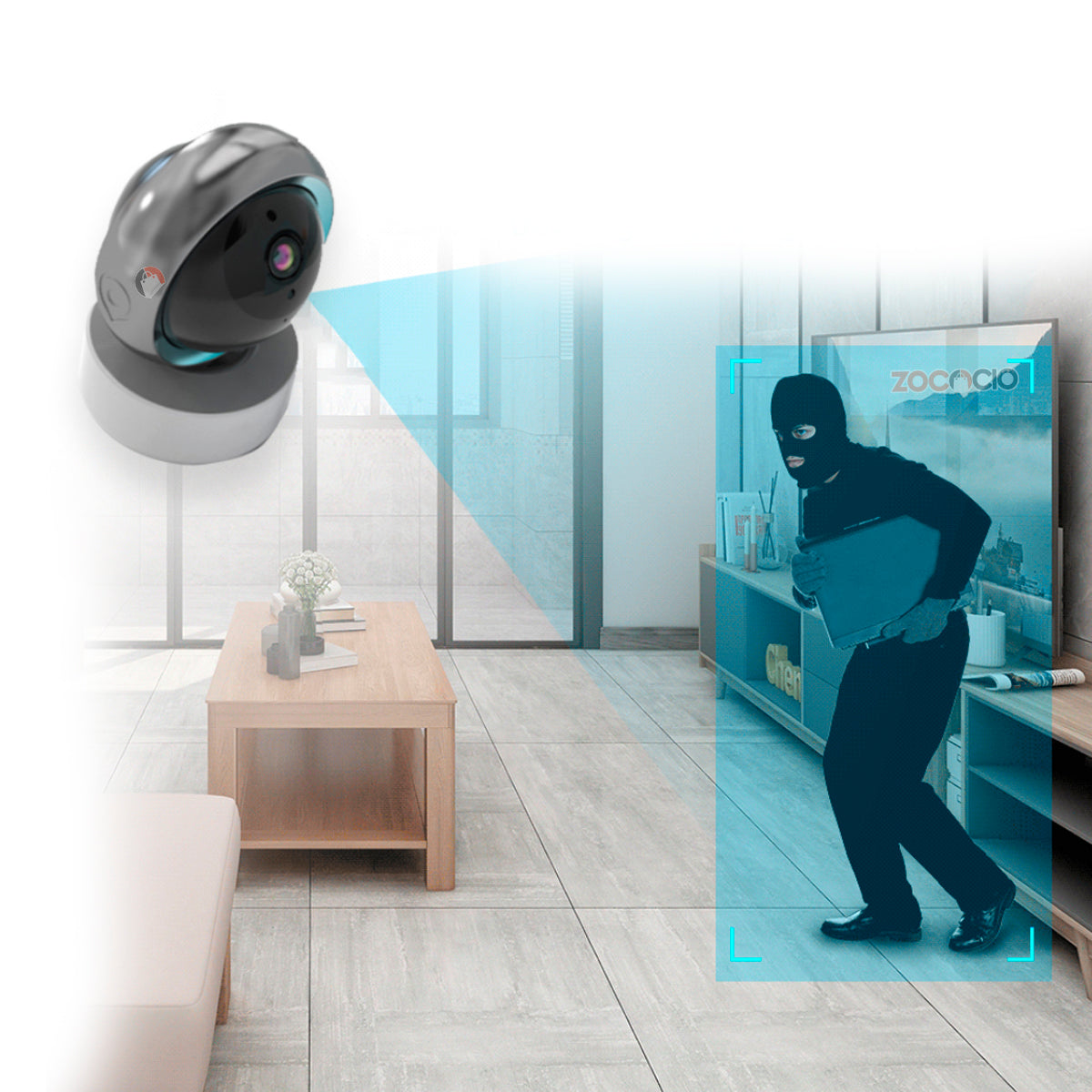 Smart Camera Cámara De Seguridad Hd 1080p Wifi Con App
