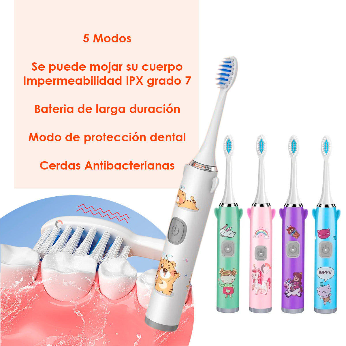 Cepillo De Dientes Eléctrico Infantil
