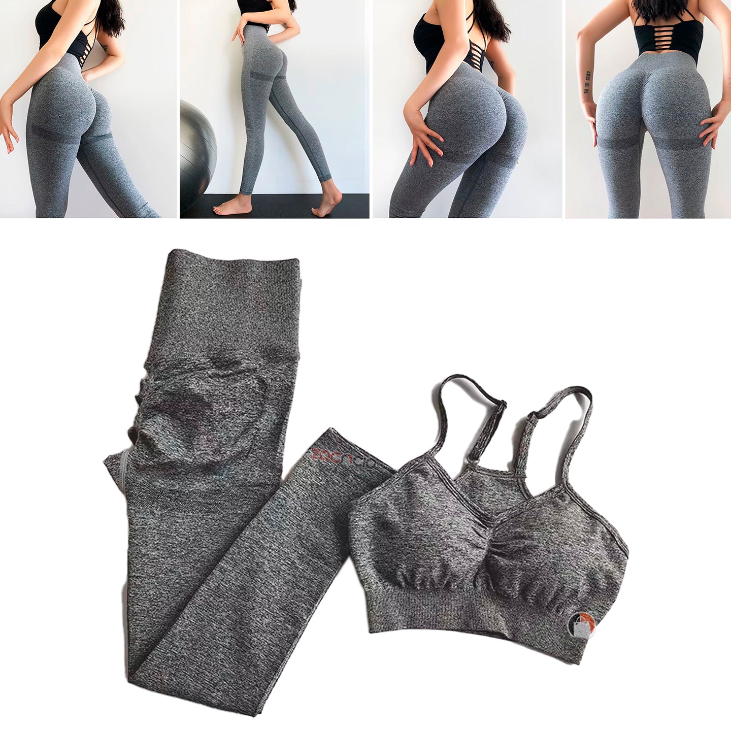 Conjunto Deportivo 2pcs Largo Para Gym Yoga Entrenamiento