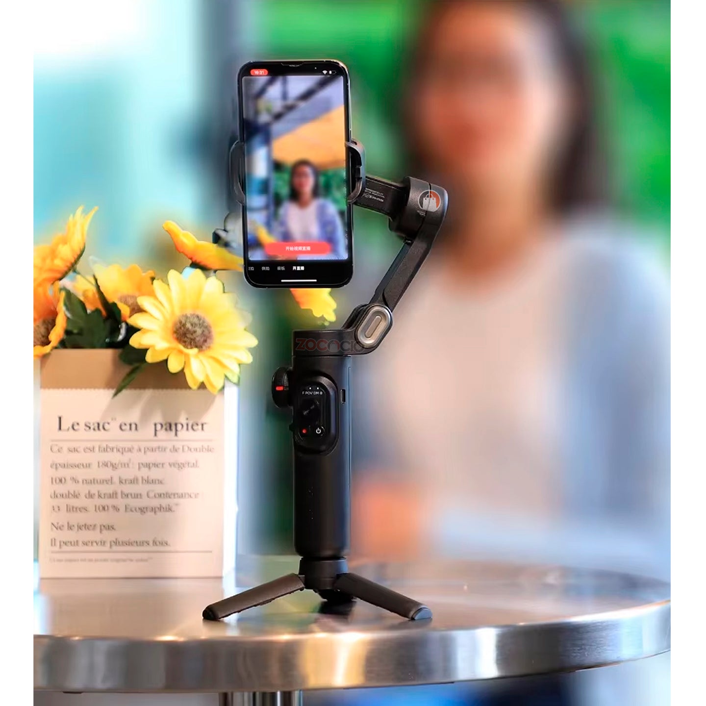 Estabilizador De Celular Gimbal De 3 Ejes Plegable