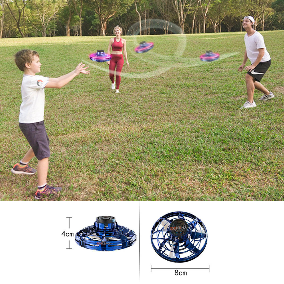 Spinner Volador Tipo Ovni Trompo Boomerang Juego De Moda