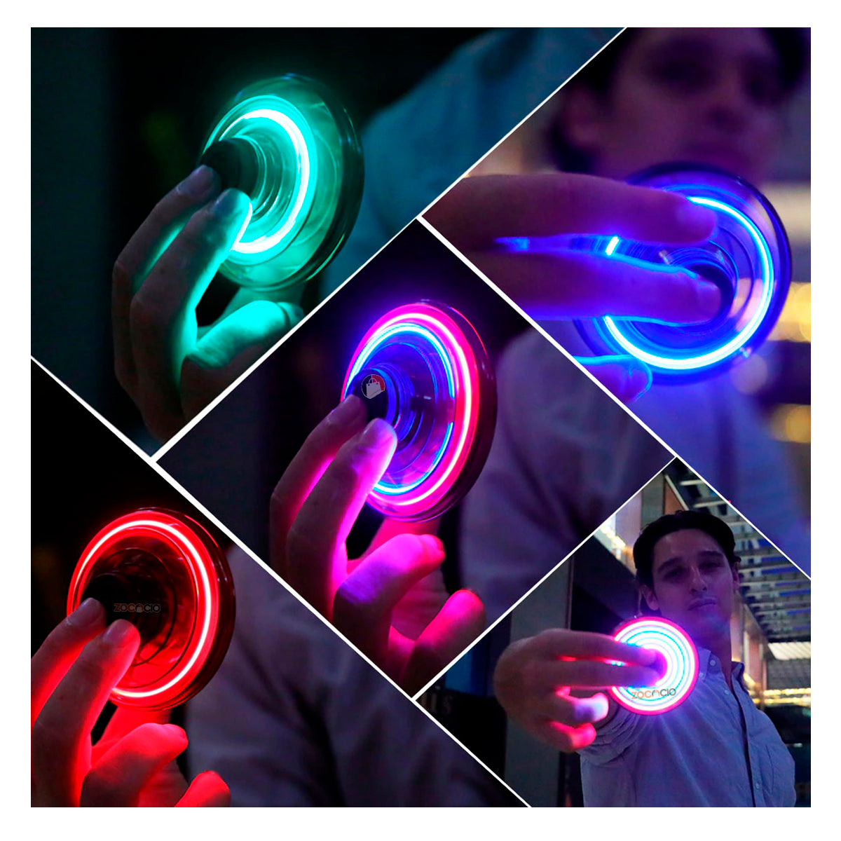 Spinner Volador Tipo Ovni Trompo Boomerang Juego De Moda