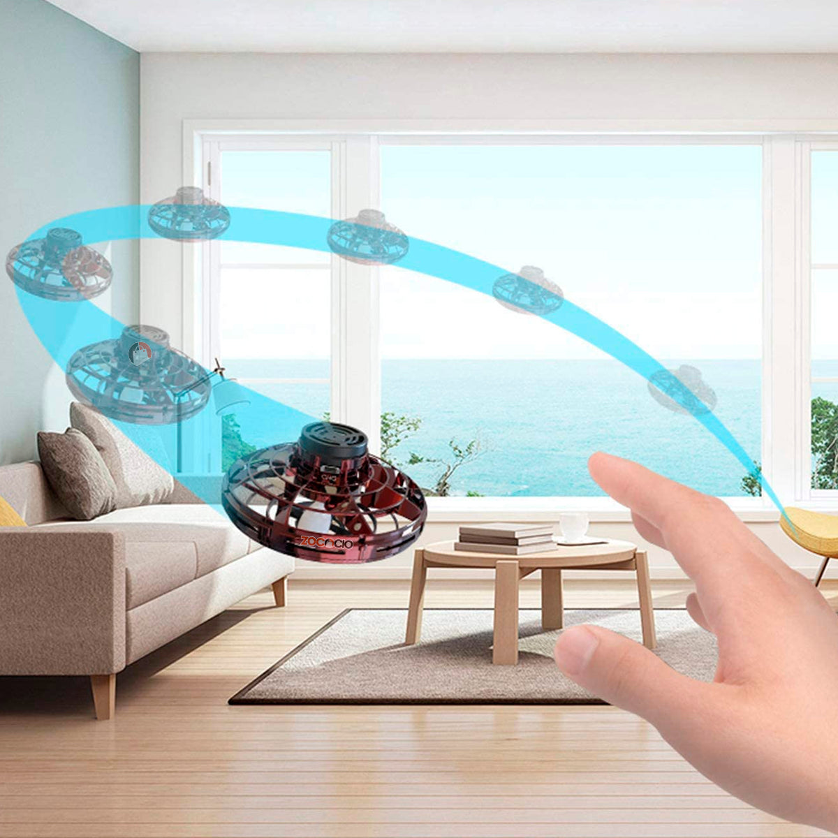 Spinner Volador Tipo Ovni Trompo Boomerang Juego De Moda