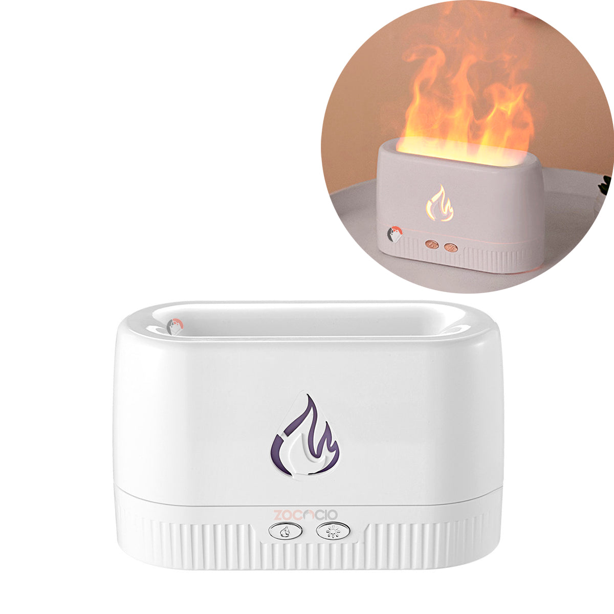 Difusor De Aroma Humidificador Simulación De Flama Llama