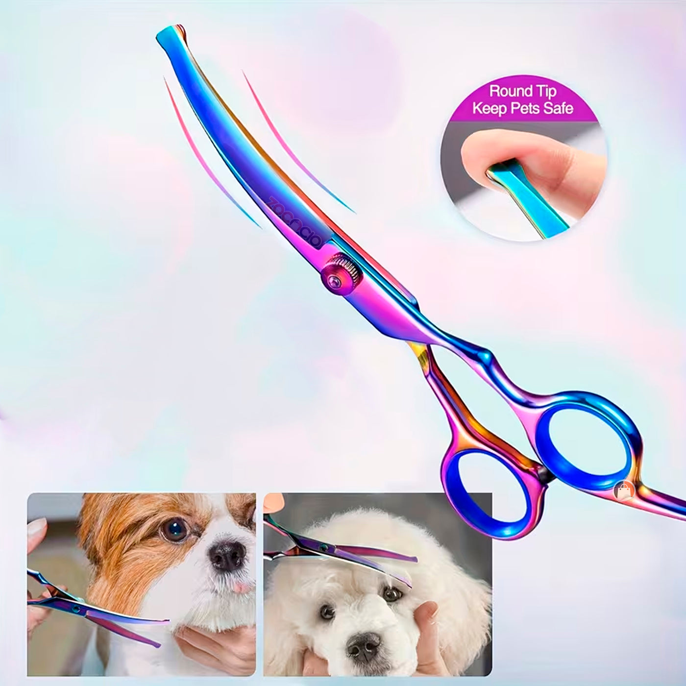 Kit De Tijeras Profesionales Para Peluquería Punta Redonda