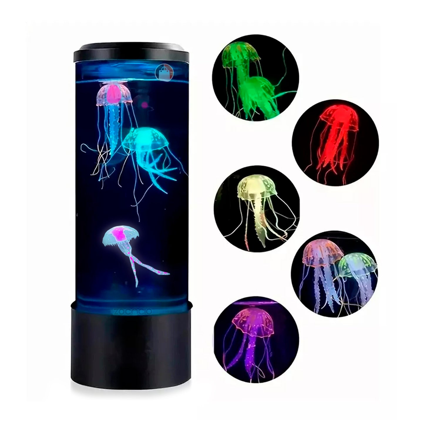 Lámpara De Medusas Rgb Led Relajante Decorativa Acuario Usb