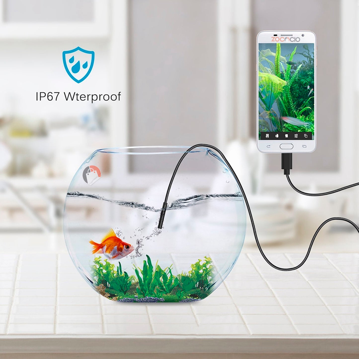 Cámara Endoscópica Impermeable Ip67 Para Teléfono Y Pc