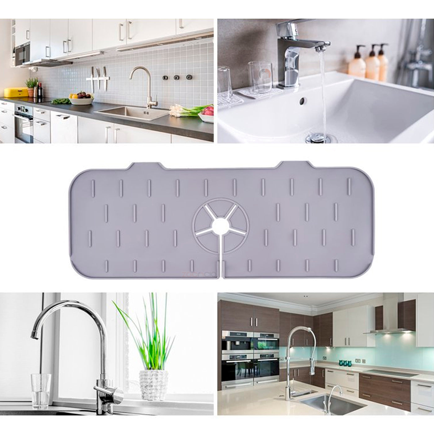 Alfombra Protector De Salpicaduras Grifo En Silicona Cocina Color