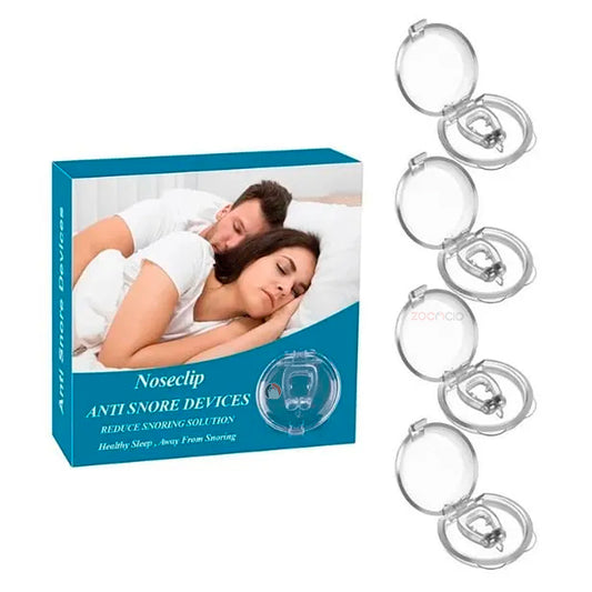 Antirronquidos Magnético Clip Nasal Kit X4 Para Dormir