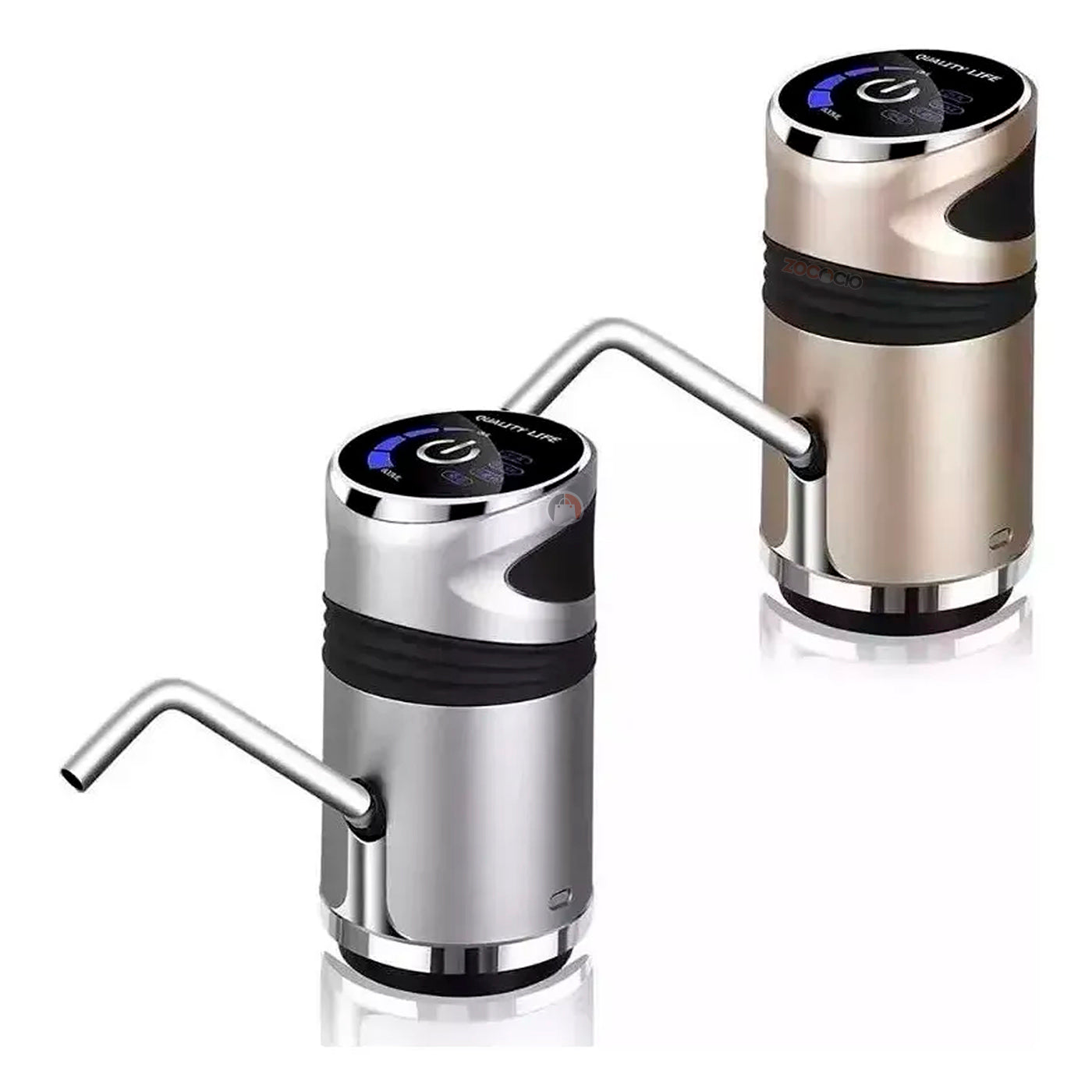 Dispensador Automatico Recargable Para Agua De Botellon Metalizado