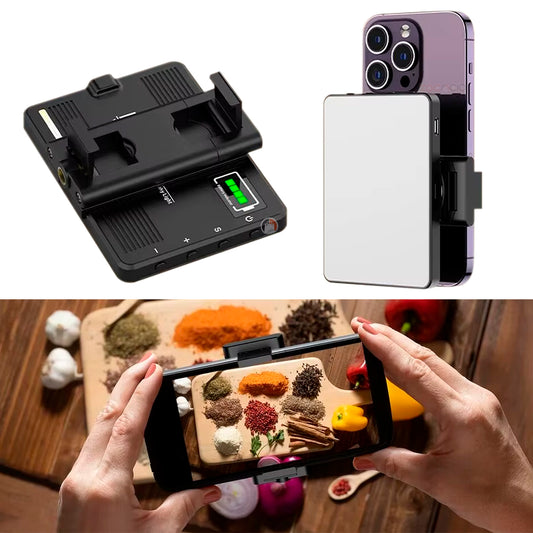 Mini Panel De Luz Led Recargable Multifuncional Fotografía 5 Negro Blanco Cálido, Frio Y Neutro