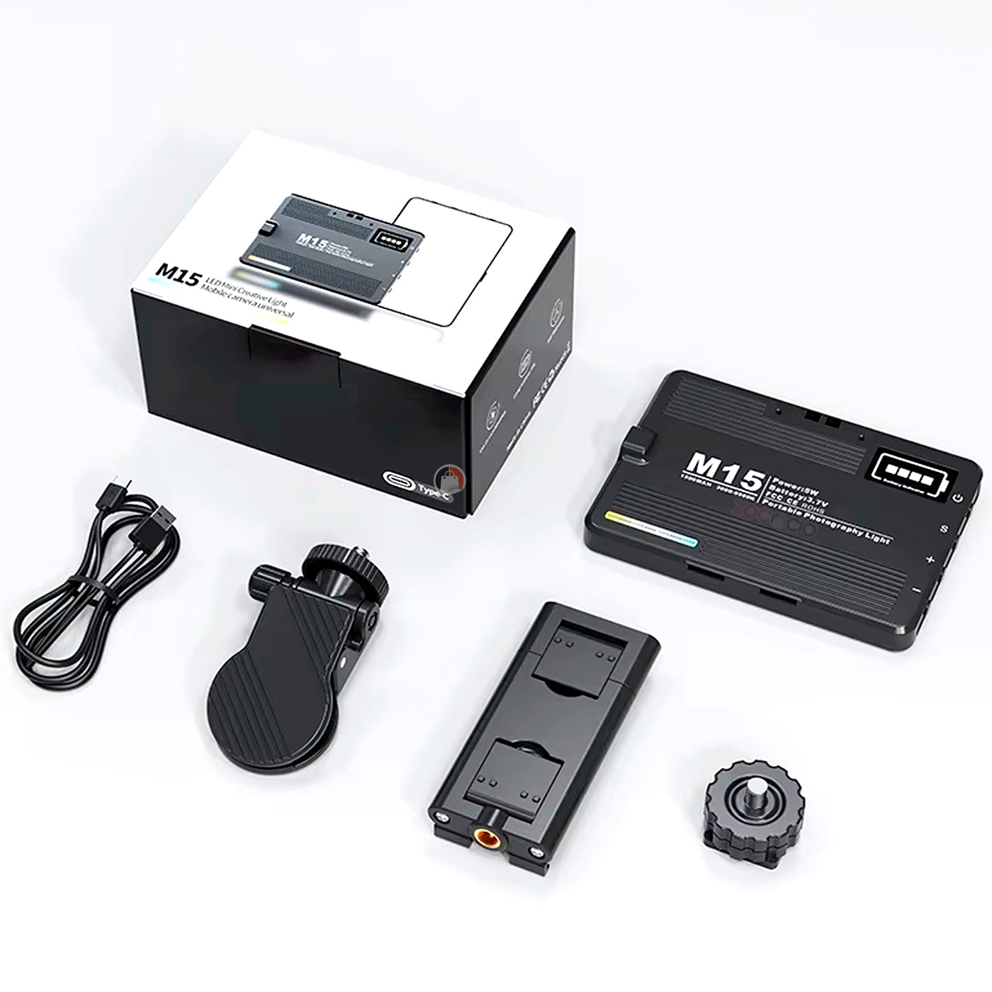 Mini Panel De Luz Led Recargable Multifuncional Fotografía 5 Negro Blanco Cálido, Frio Y Neutro