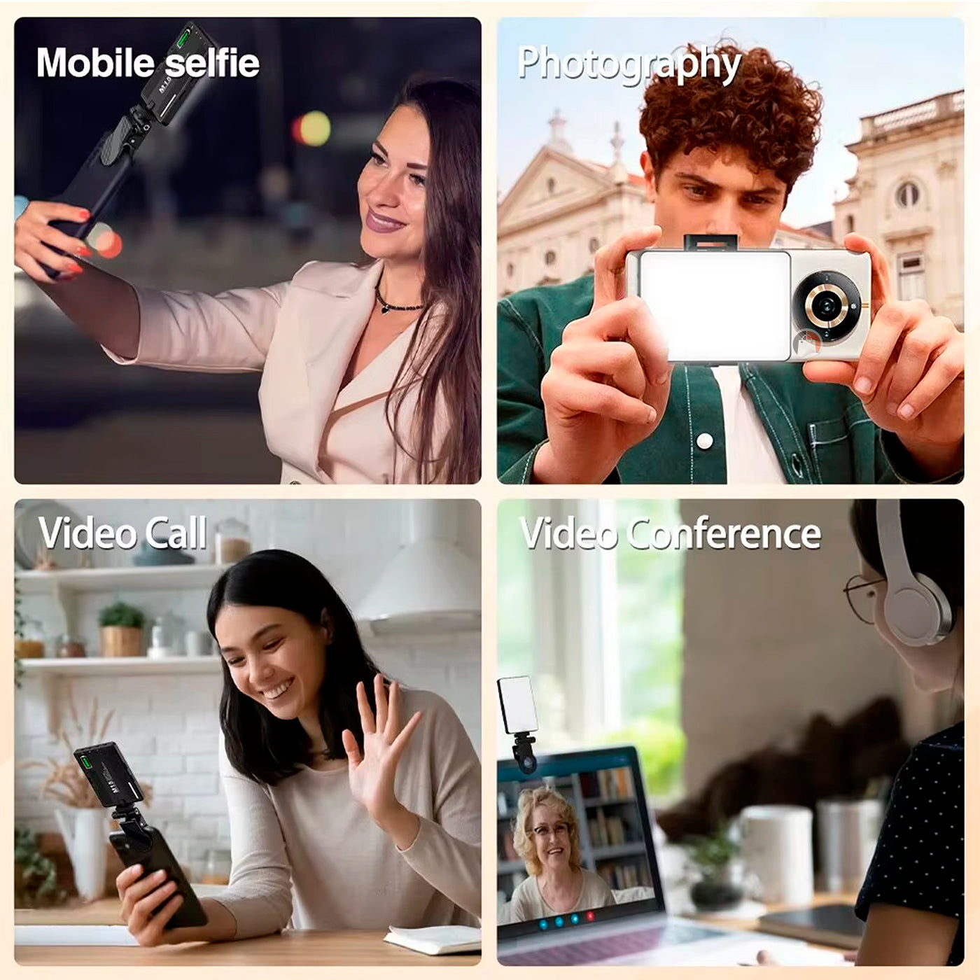 Mini Panel De Luz Led Recargable Multifuncional Fotografía 5 Negro Blanco Cálido, Frio Y Neutro