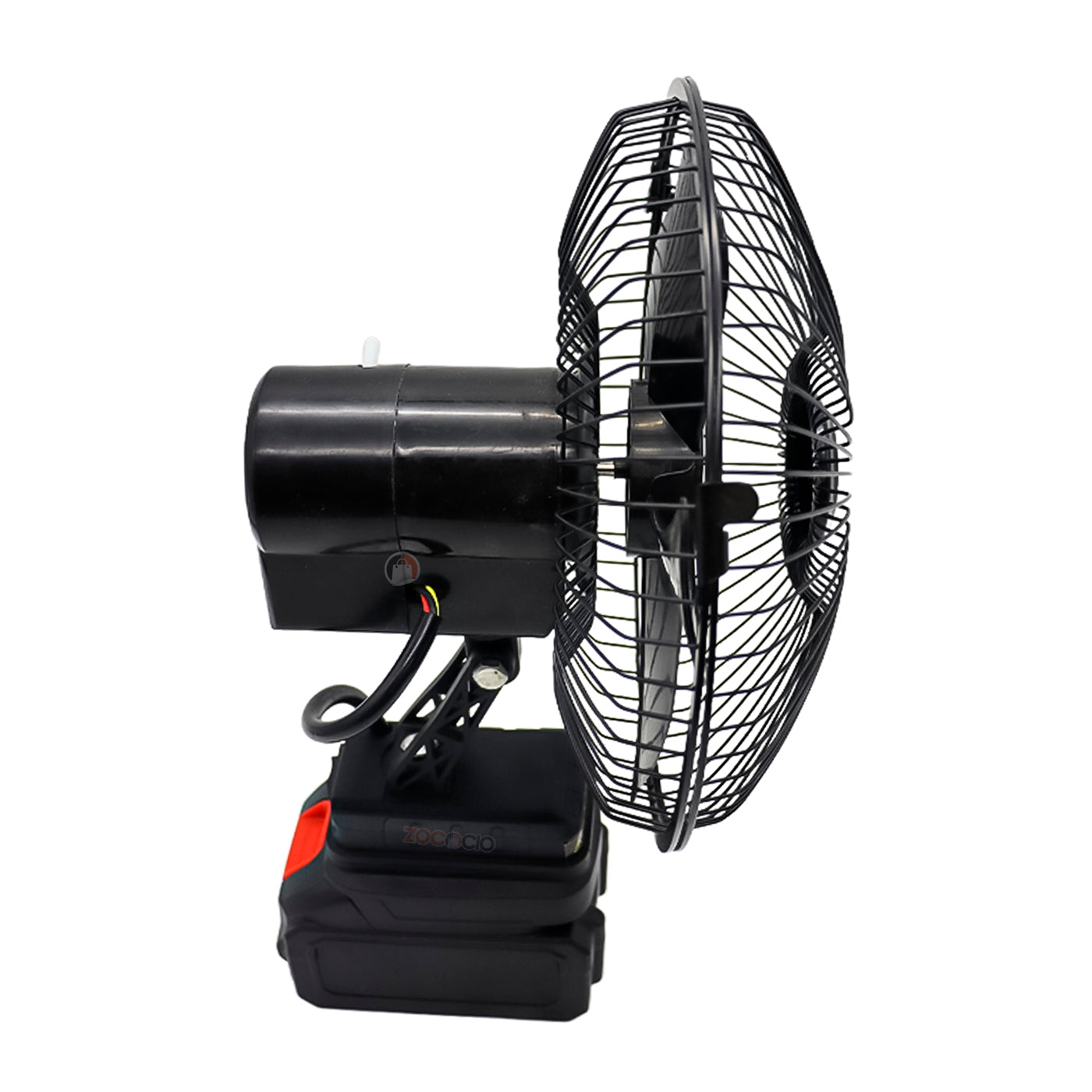 Mini Ventilador De Batería De Litio Recargable De 8 Pulgadas Negro