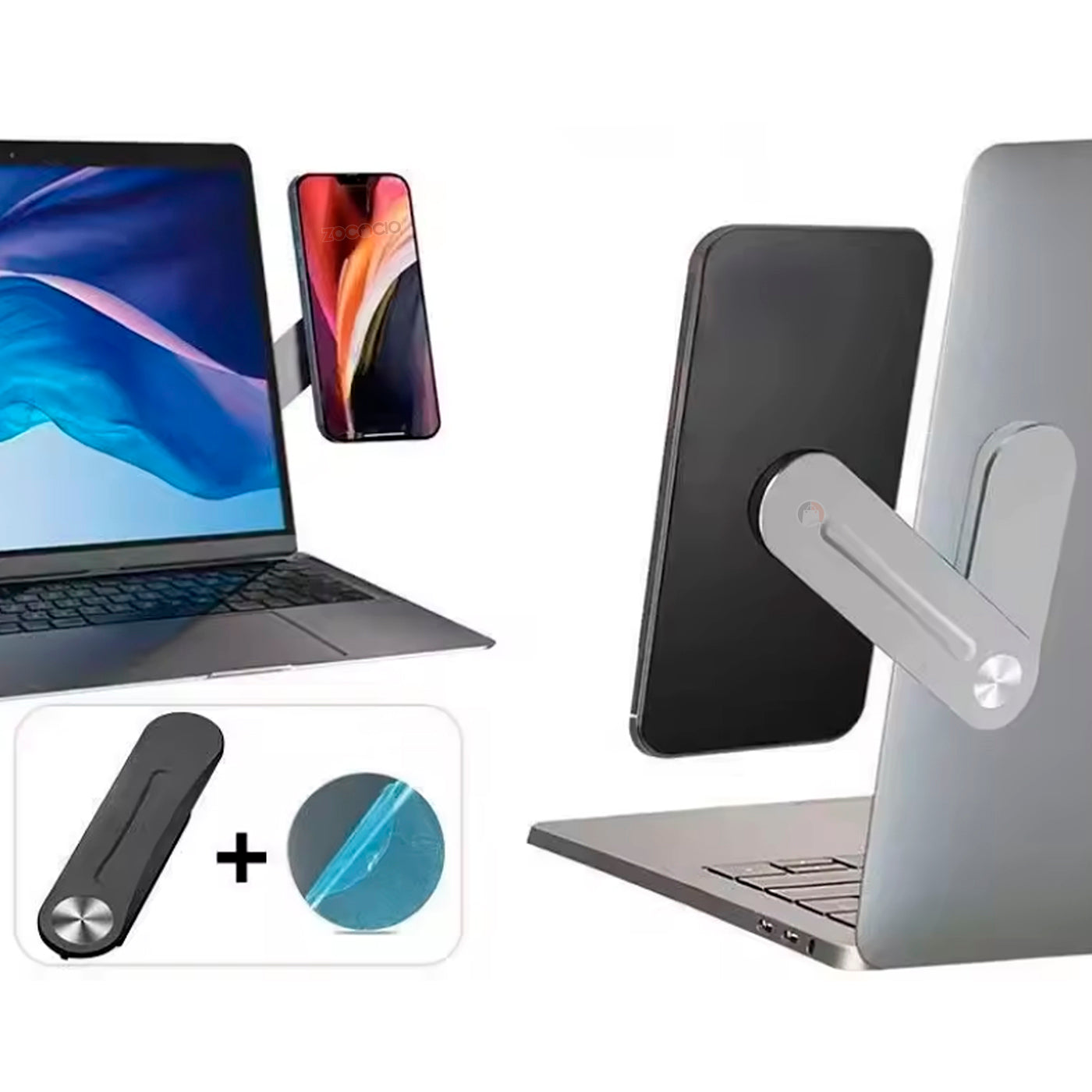 Soporte Magnético Lateral Ajustable Para Teléfono Y Portatil