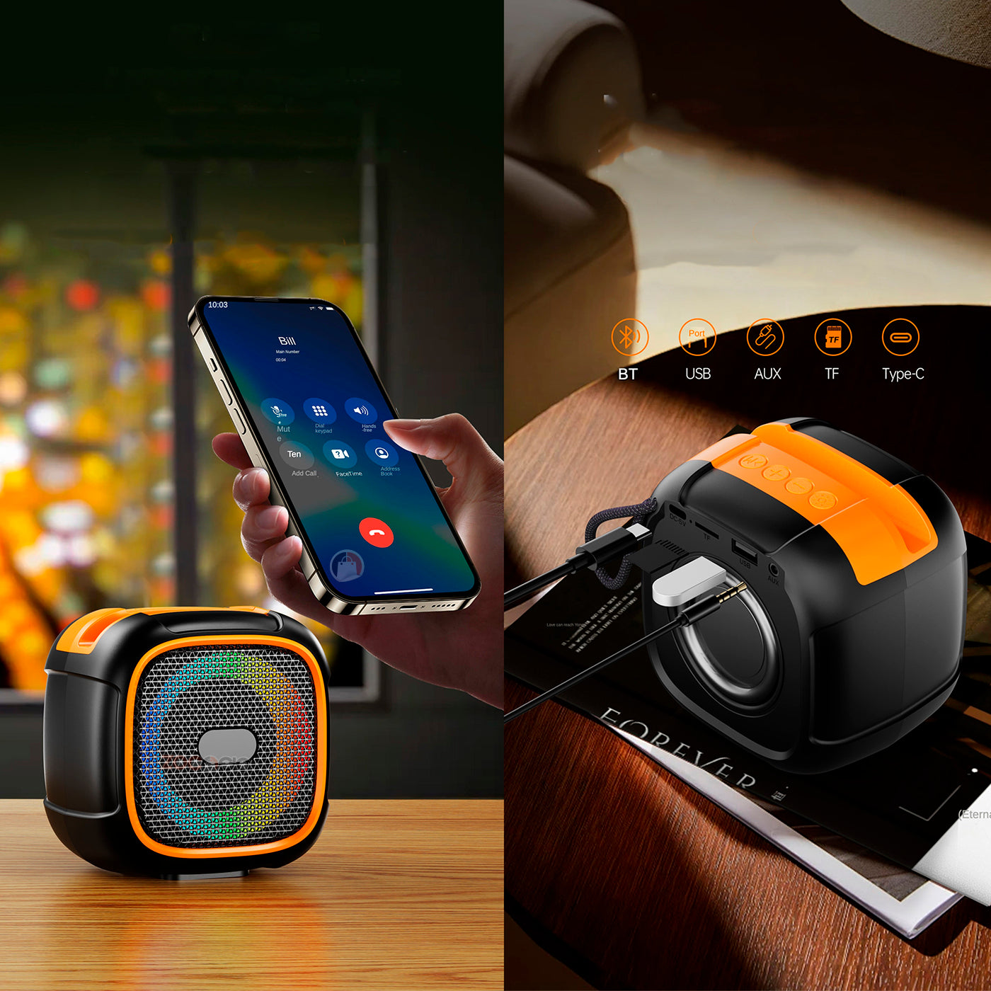 Parlante Altavoz Bluetooth Inalámbrico Con Soporte Celular