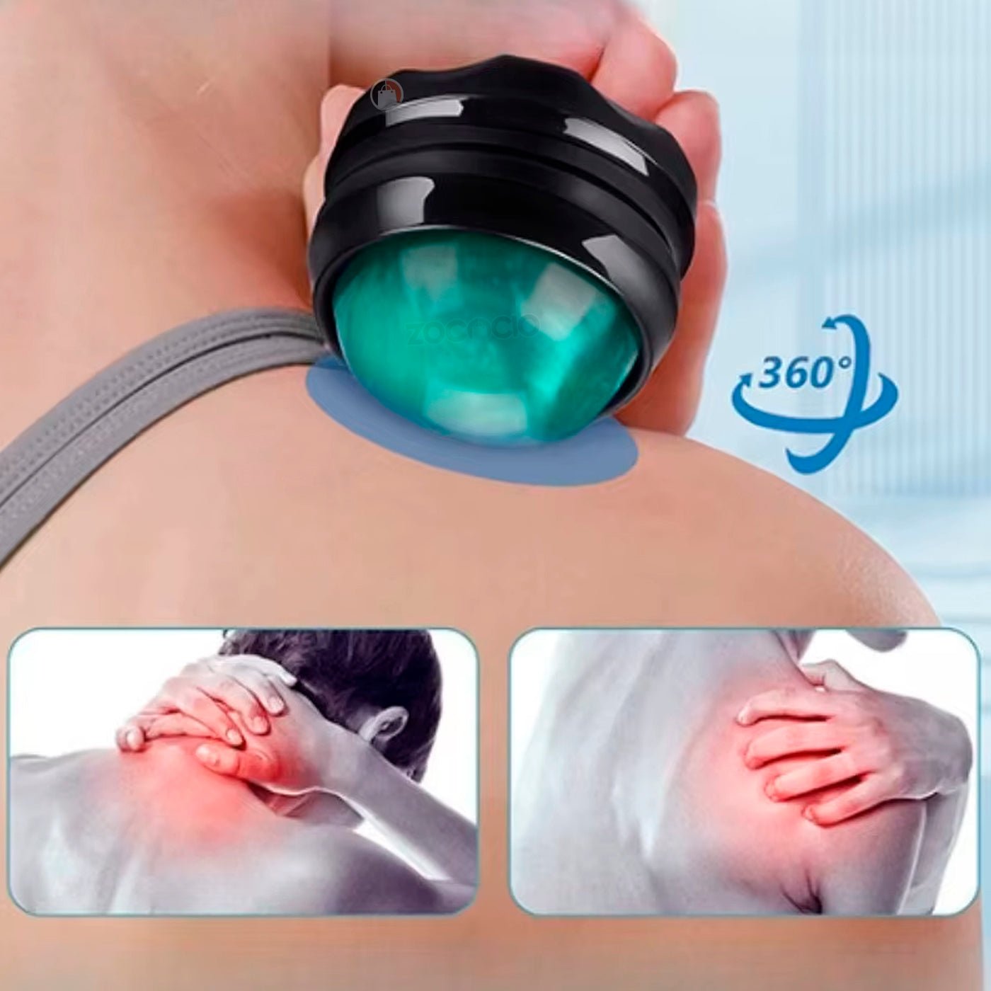 Masajeador Muscular Roller Ball Terapéutico Frio Caliente