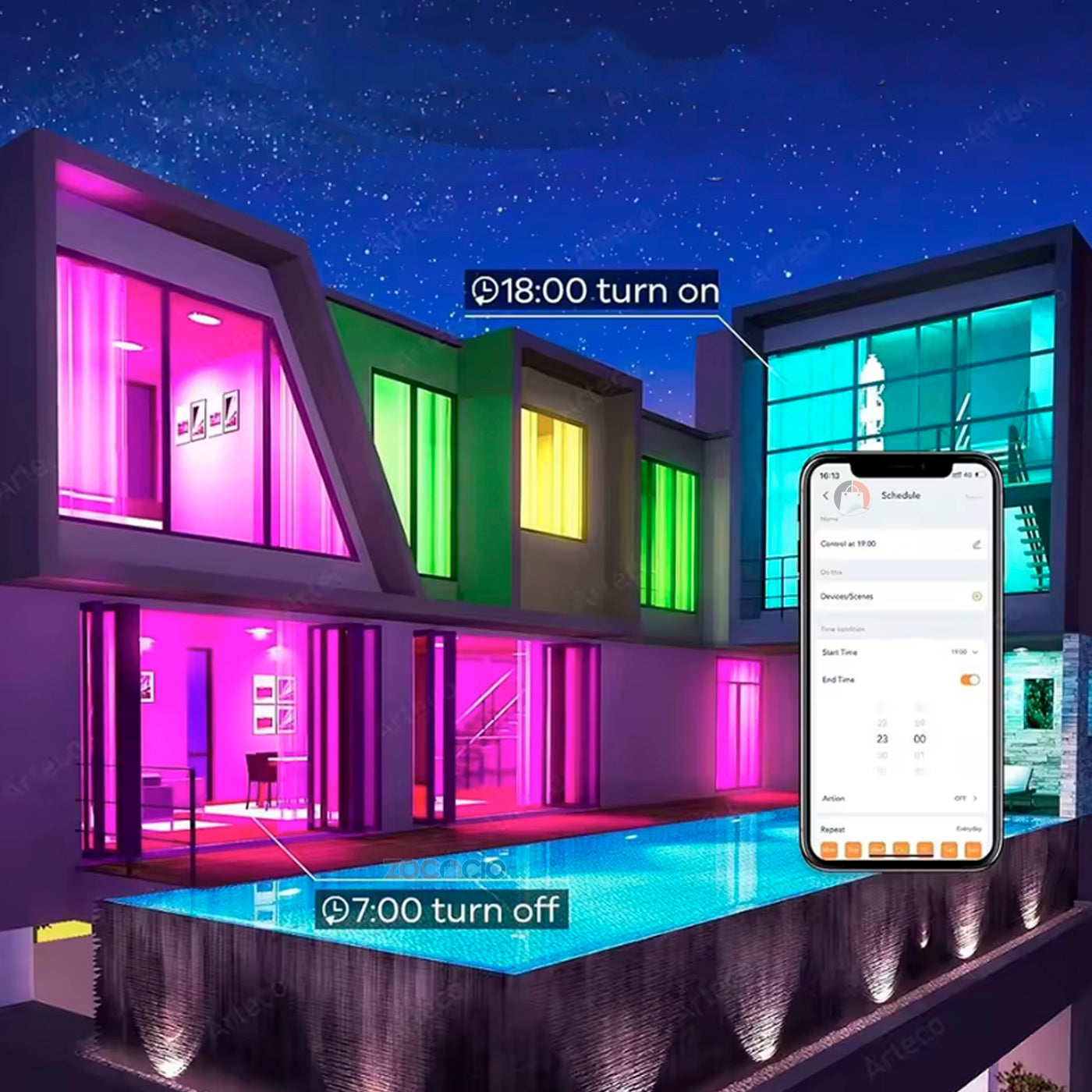 Bombillo Led Smart Bluetooh Con App Rgb Y Cct Lamp Tuya