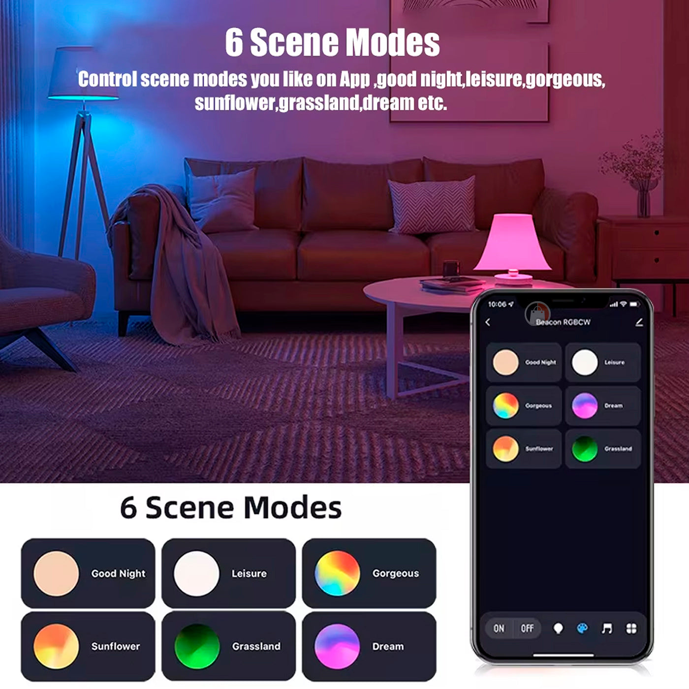 Bombillo Led Smart Bluetooh Con App Rgb Y Cct Lamp Tuya