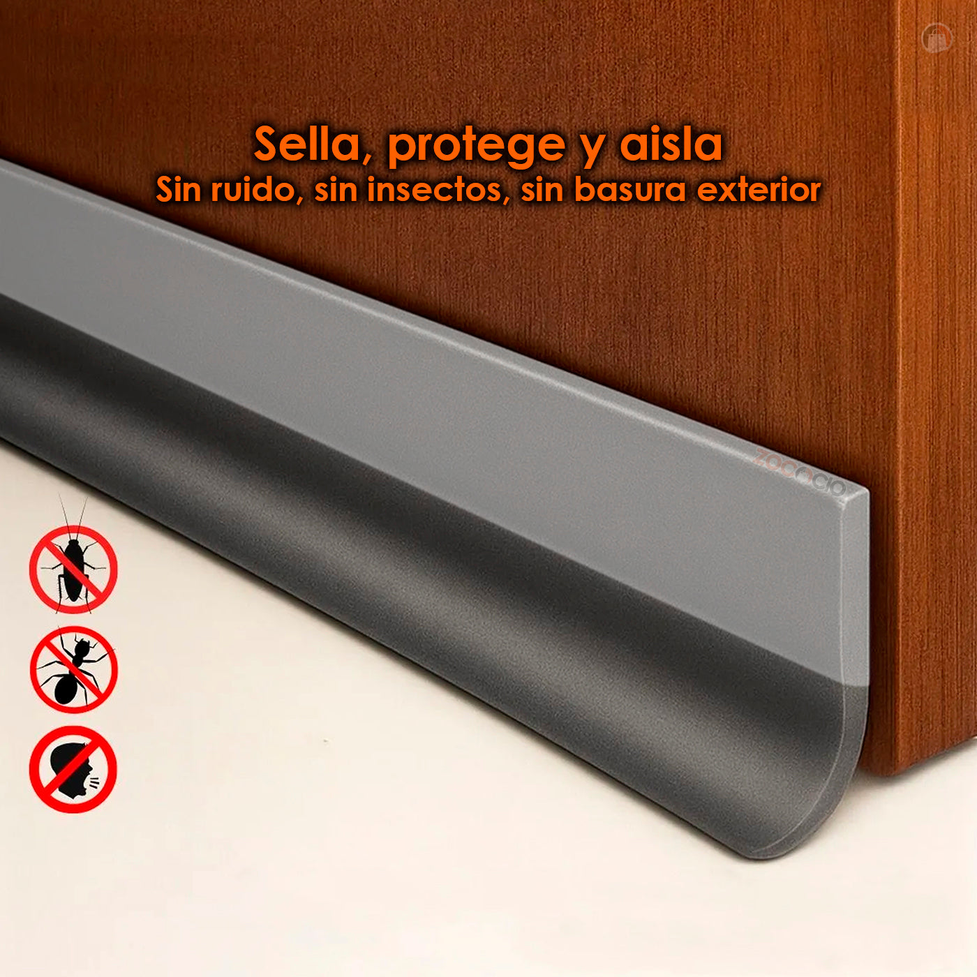 Burlete Para Puerta Anti Polvo E Insectos Aislante De Ruido