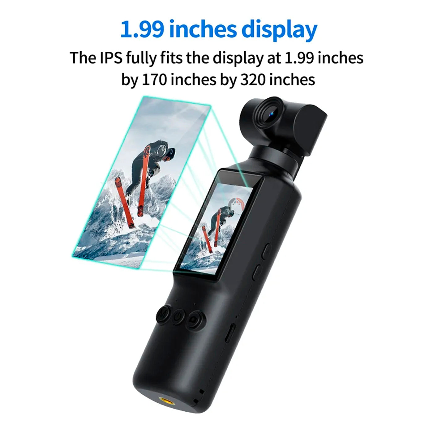 Cámara Acción Bolsillo Vlog Pocket Camera Hd 270 Rotatable Negro