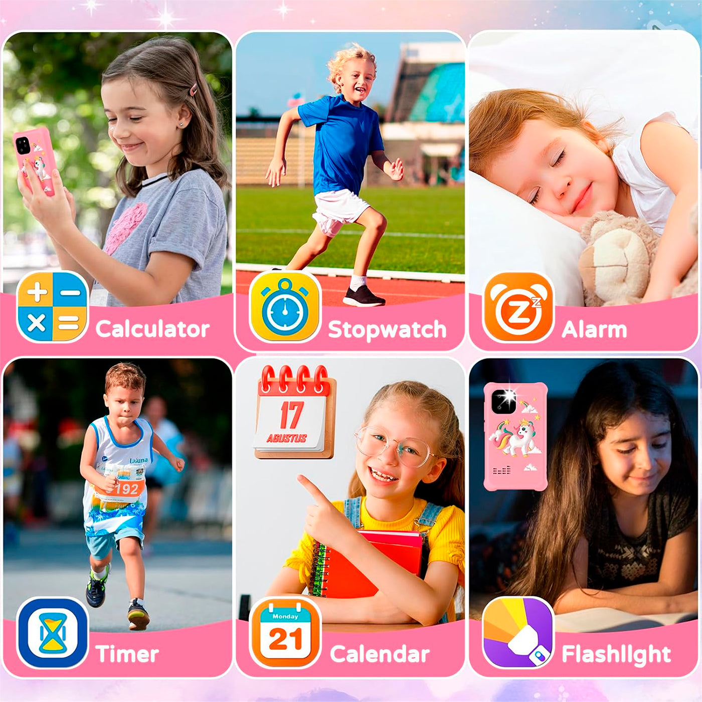 Teléfono Celular De Juguete Inteligente Para Niños Camara