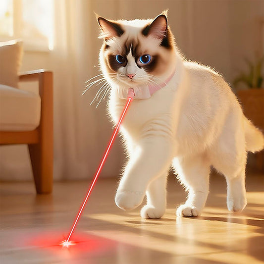 Collar Con Láser Para Gatos Juguete Inteligente Estimulacion