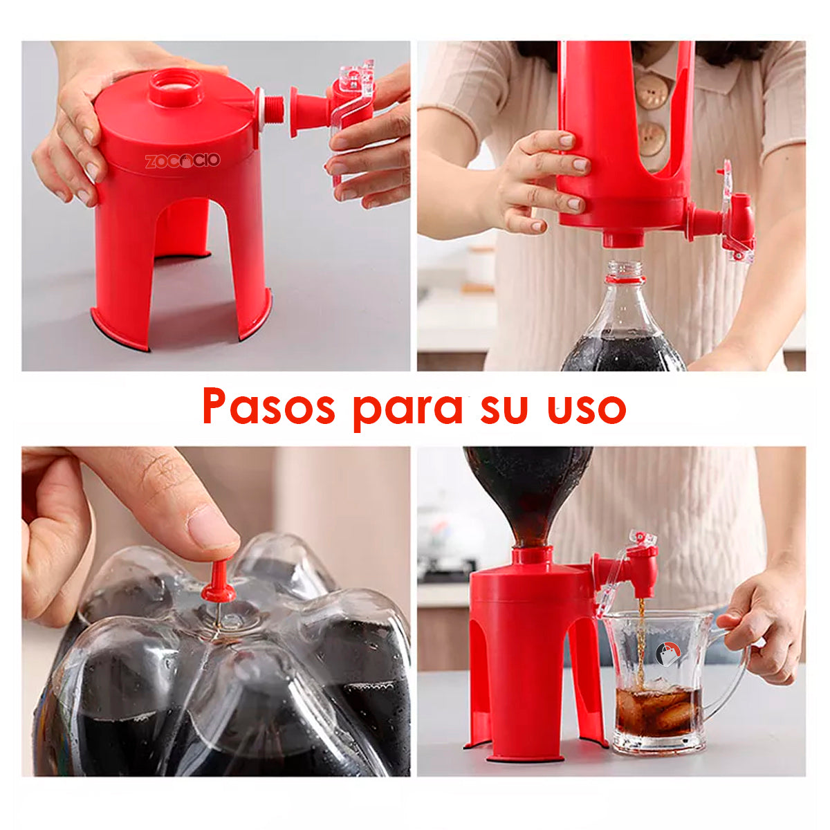 Dispensador De Bebidas Gaseosas Con Grifo Fiestas Banquetes