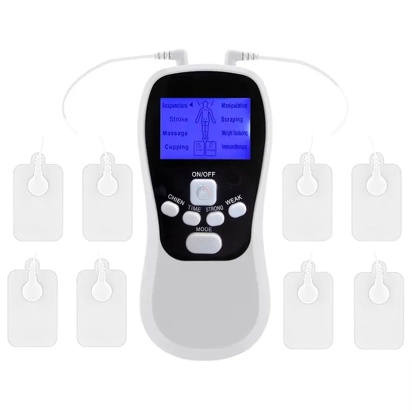 Gimnasia Pasiva Ems Recargable 8 Electrodos Tonifica Masajea
