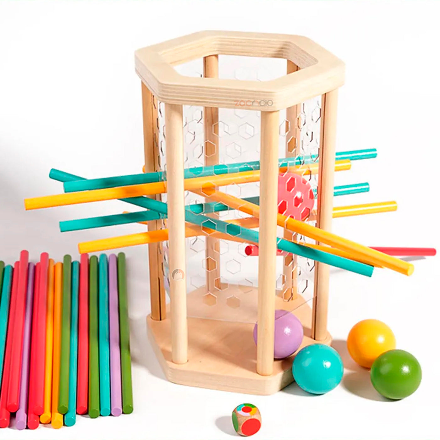 Juego Didáctico Montessori Aprendizaje Y Diversion 2 En 1