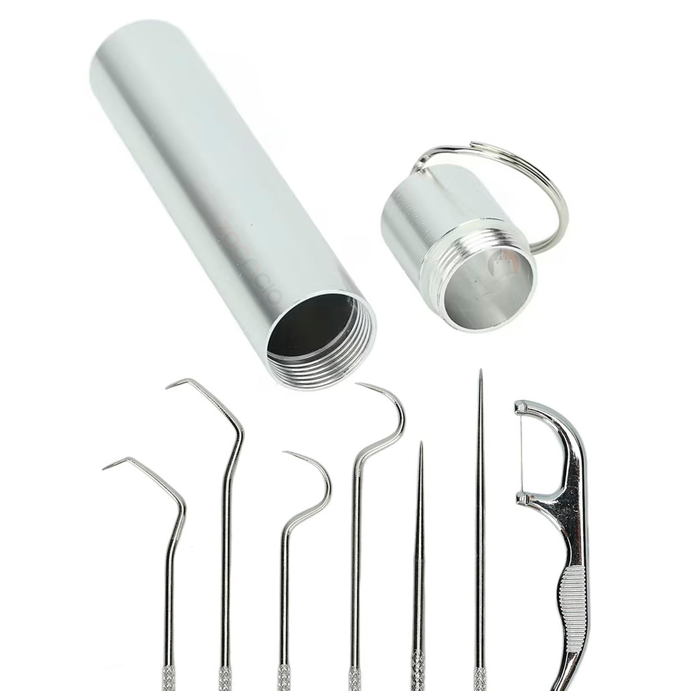 Kit De Limpieza Dental Portatil Con Palillos E Hilo Dental