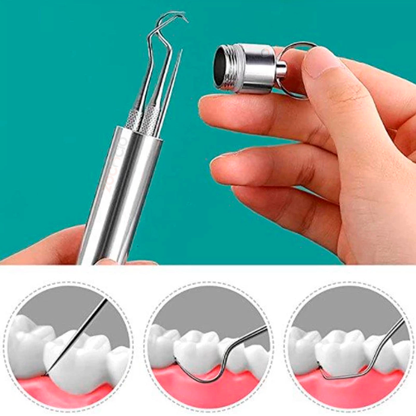 Kit De Limpieza Dental Portatil Con Palillos E Hilo Dental
