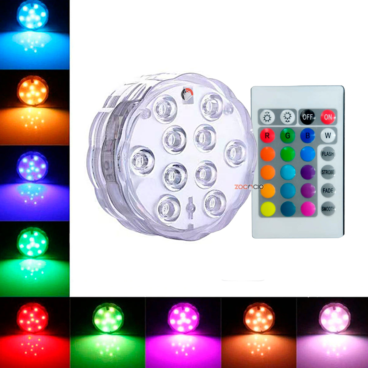 Luz Led Sumergible Para Piscina Jacuzzi Y Decoraciones