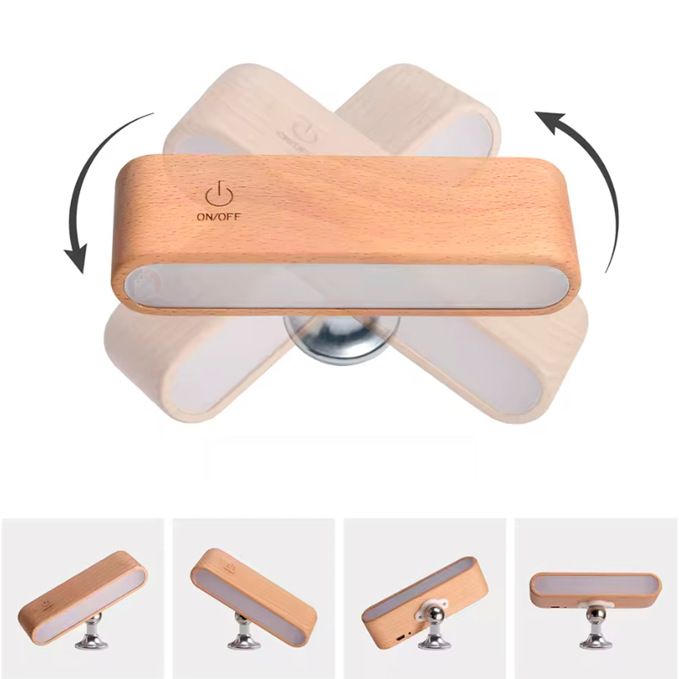 Lampara De Pared Decorativa Led Magnética 360 Con Control