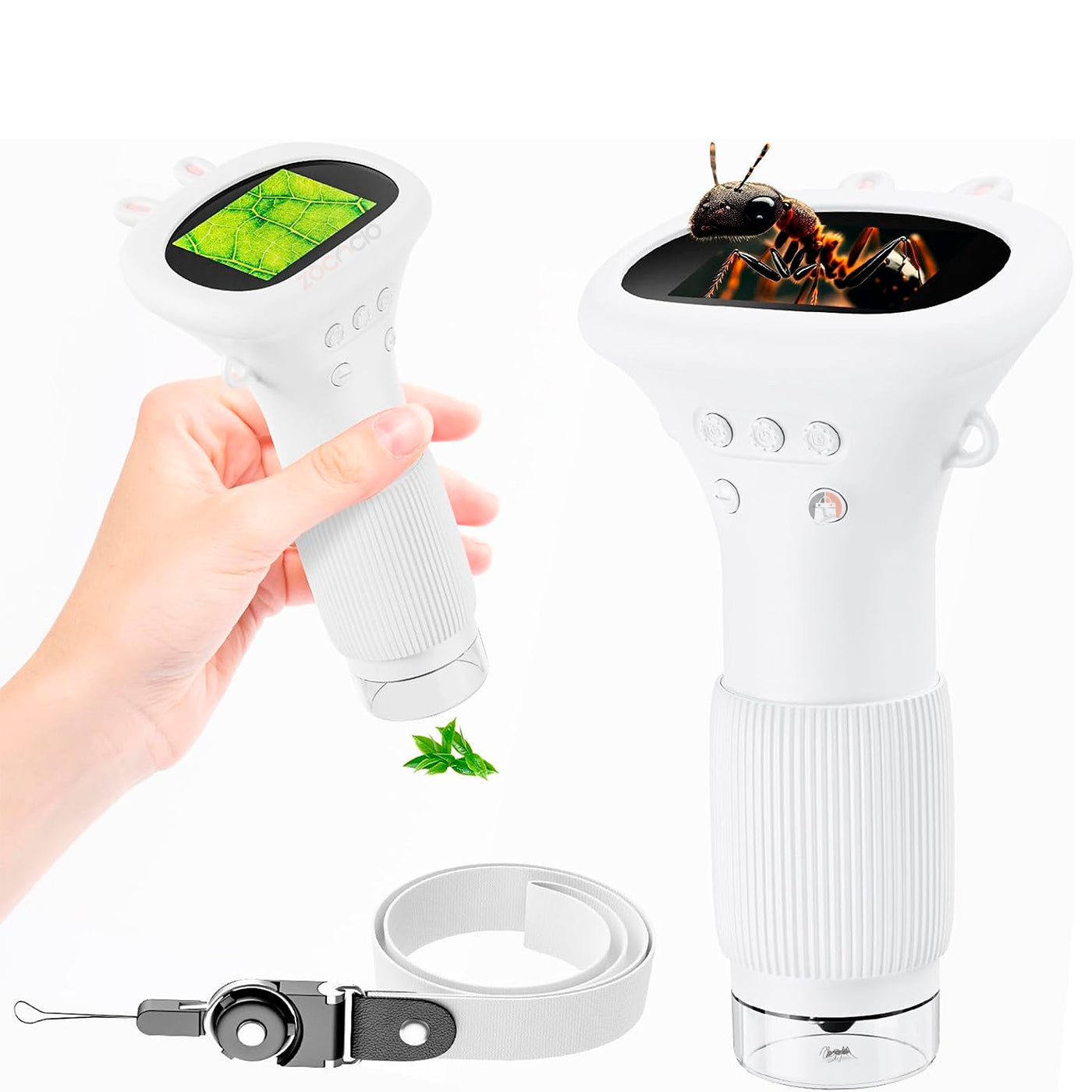 Microscopio Digital Portatil Con Pantalla Lcd 1000x Luz Led