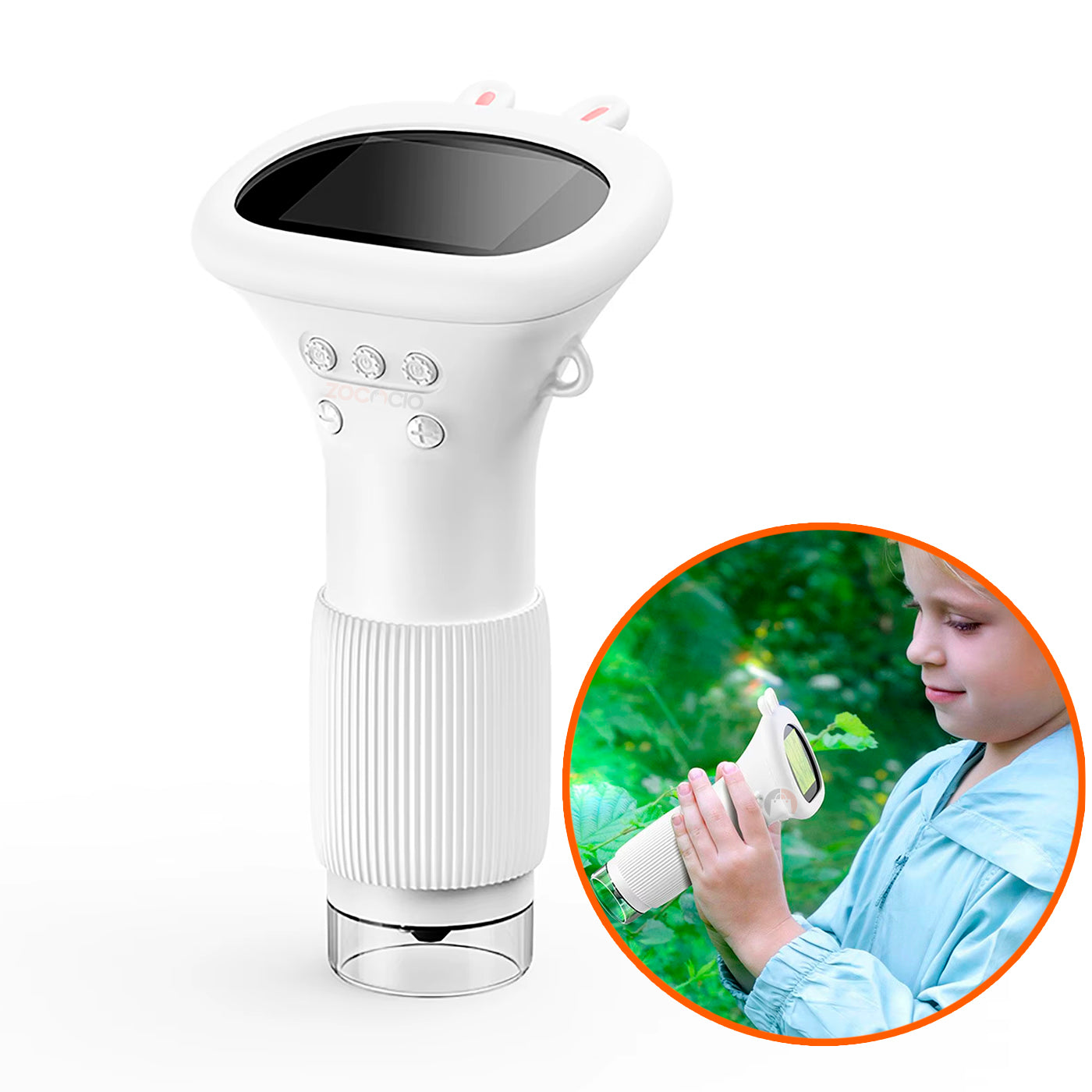 Microscopio Digital Portatil Con Pantalla Lcd 1000x Luz Led