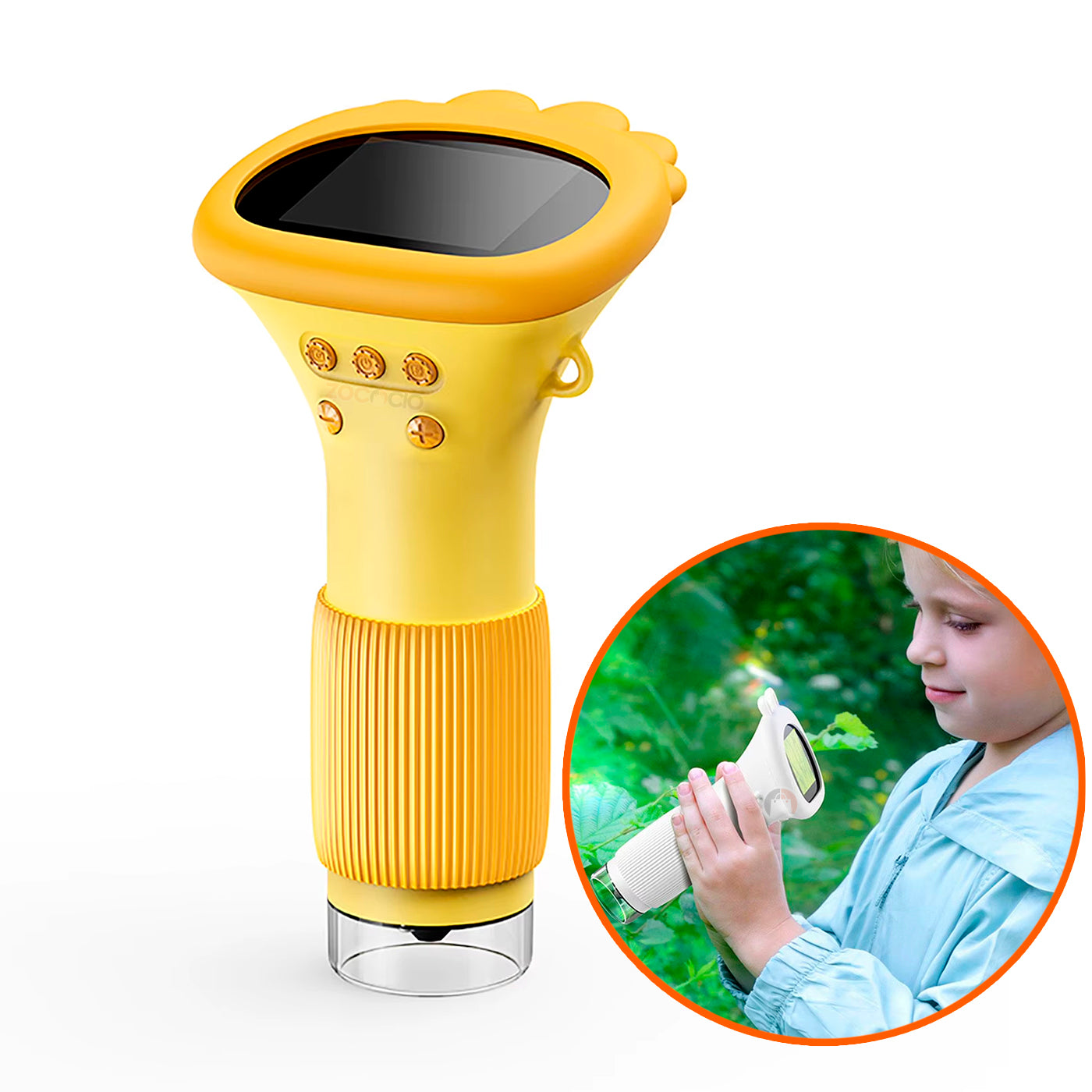 Microscopio Digital Portatil Con Pantalla Lcd 1000x Luz Led