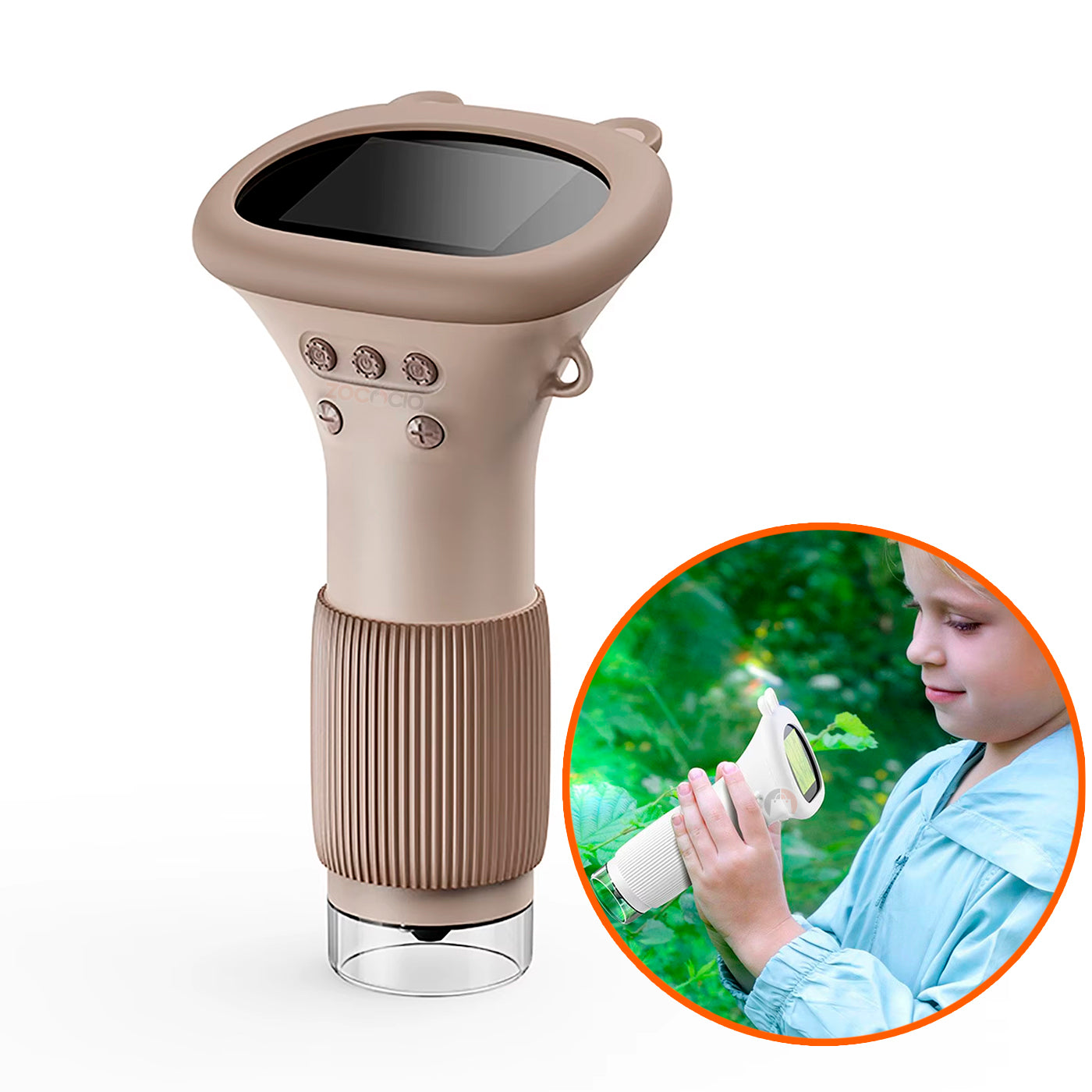 Microscopio Digital Portatil Con Pantalla Lcd 1000x Luz Led