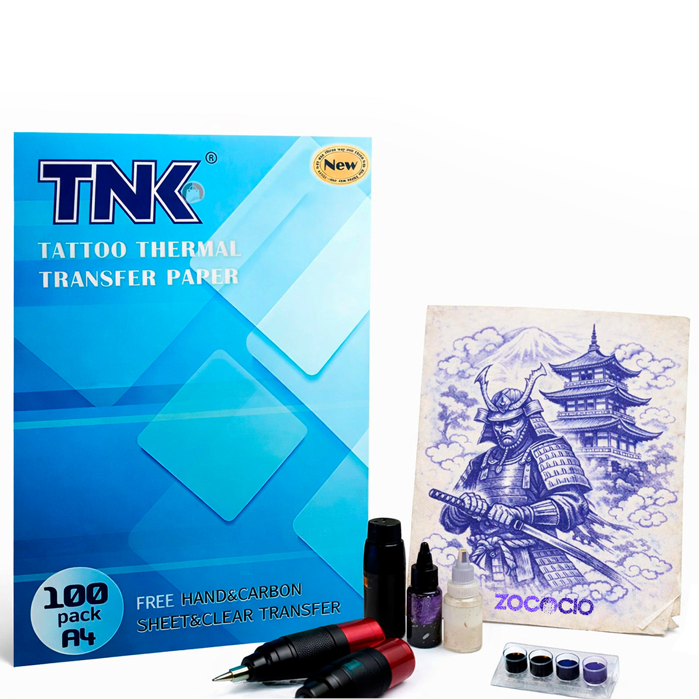 Resma De Papel Hectográfico Para Tatuajes A4 X100 H Transfer