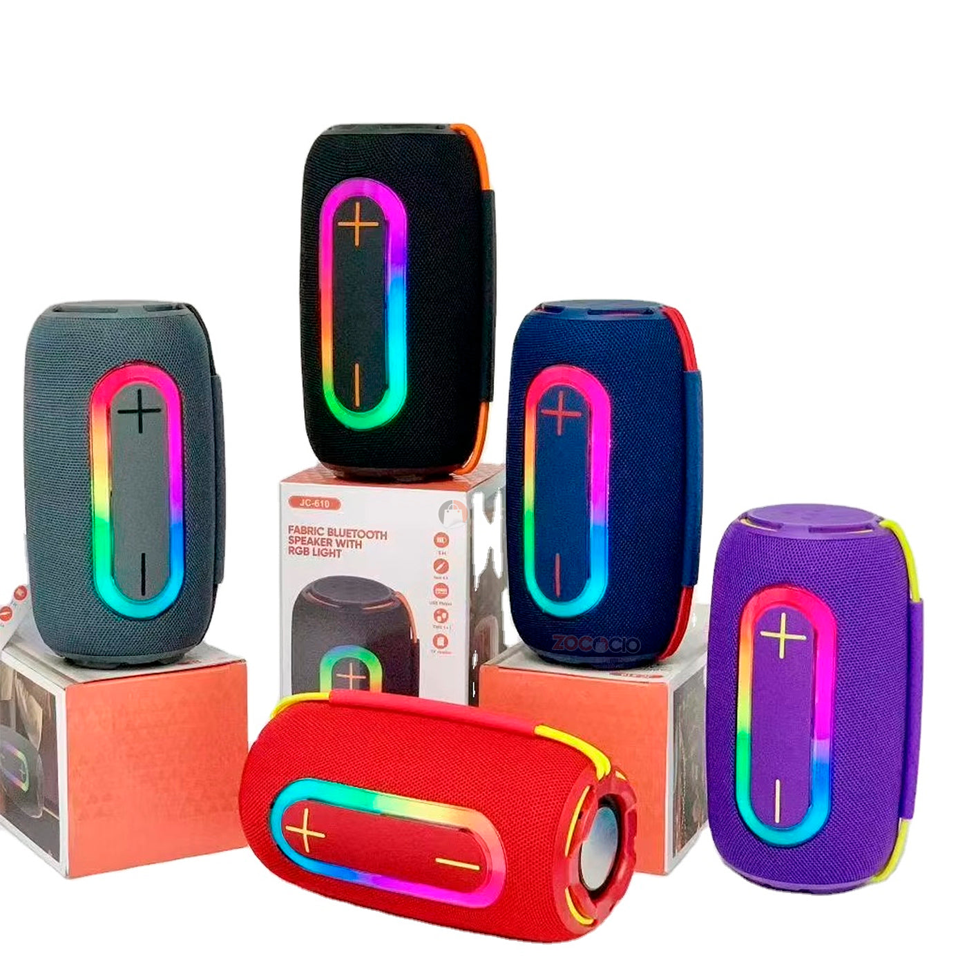 Altavoz Inalámbrico Jc610 Portátil Exteriores Con Subwoofer