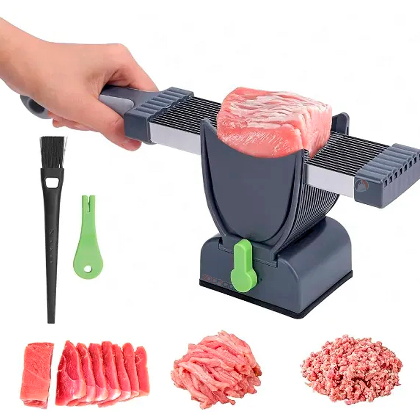 Cuchillo Rebanador De Carne Cortador Manual Y Ajustable