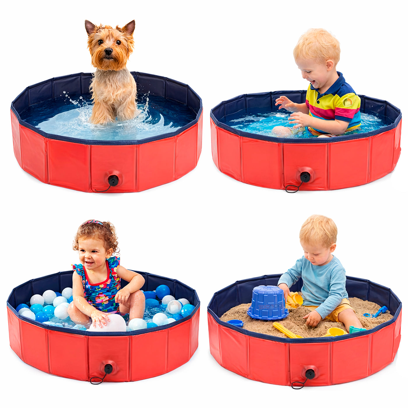 Piscina Plegable Para Mascotas Y Niños Multifuncional