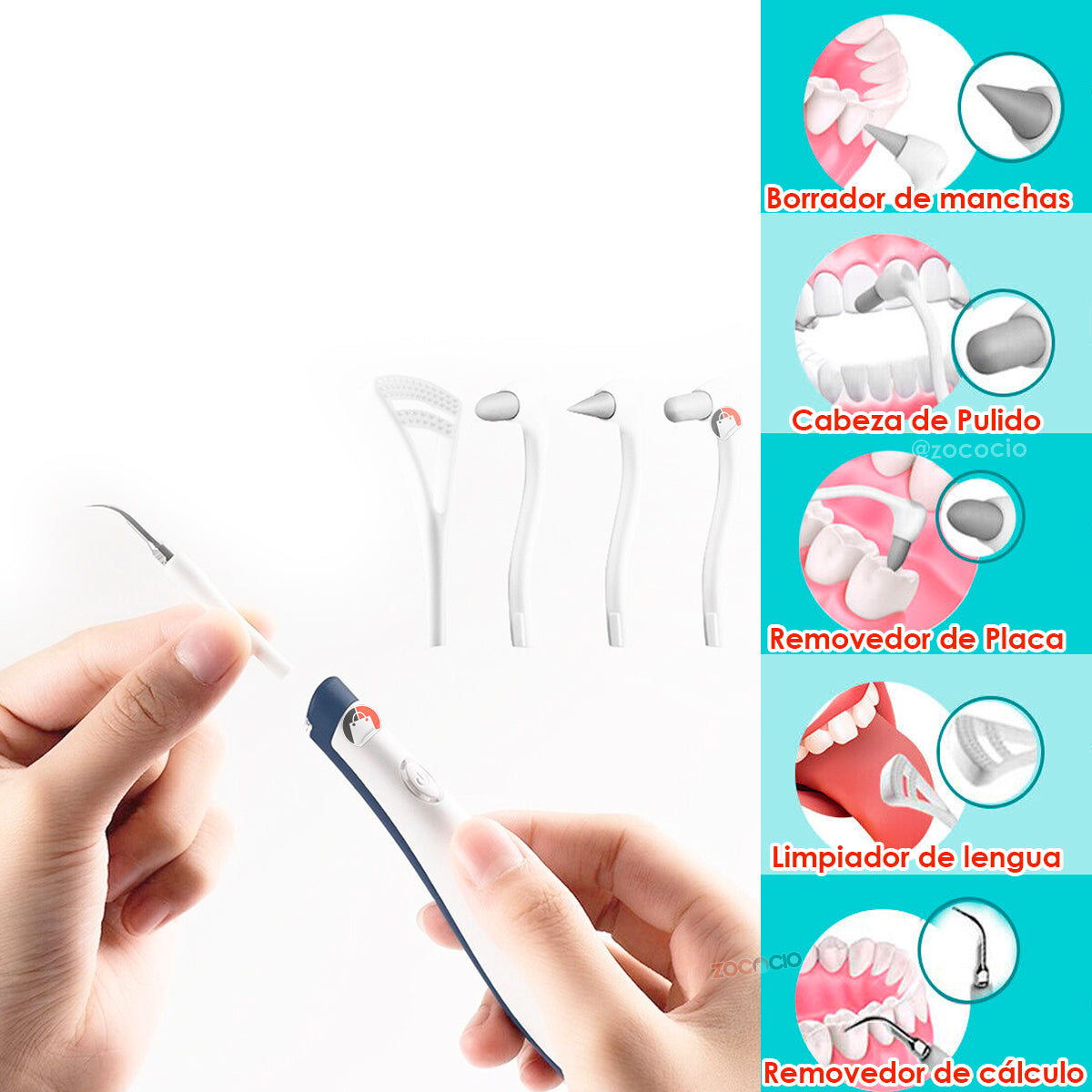 Kit Limpiador Oral Removedor Sarro Eliminador Placa Dental