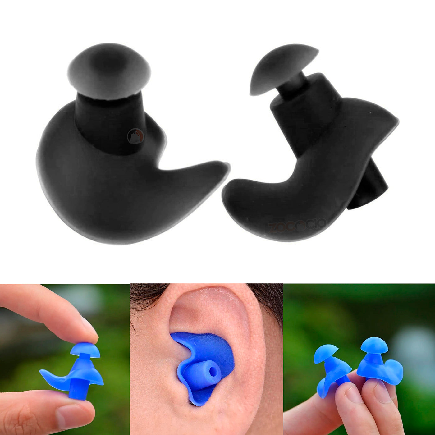 Tapa Oídos Para Natación Impermeable Profesional De Silicona