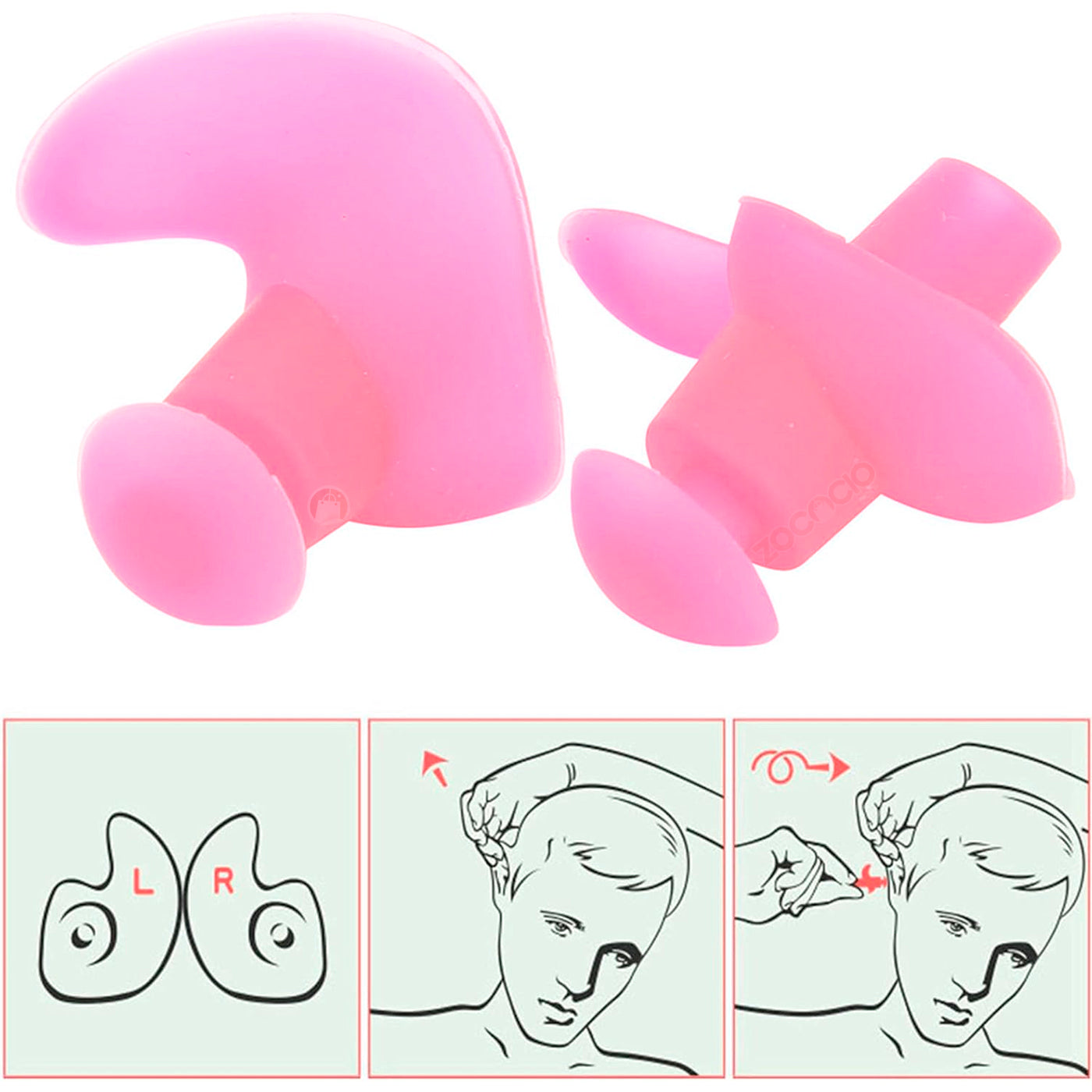 Tapa Oídos Para Natación Impermeable Profesional De Silicona